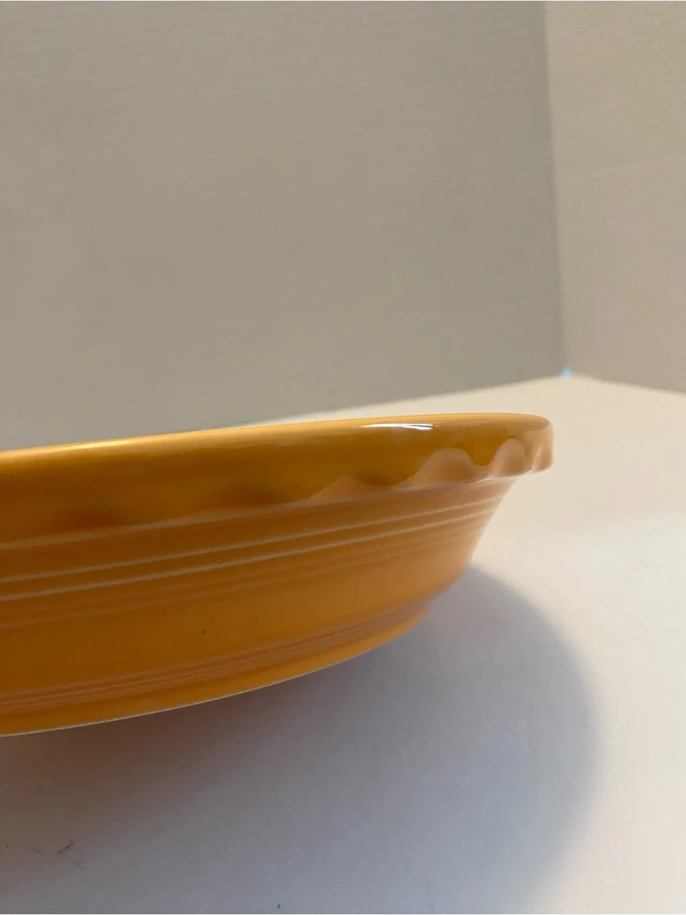 Fiesta - Tangerine Orange Deep Dish Pie Baker Plate Pan Dish Homer Laughlin HLC